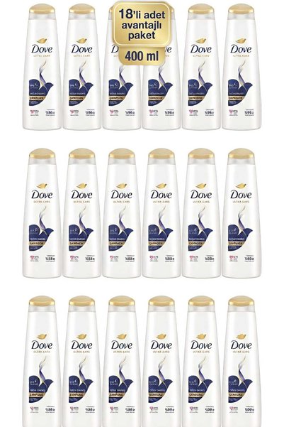Dove Ultra Care Saç Bakım Şampuanı Yoğun Onarıcı Yıpranmış Saçlar Için 400 ml...