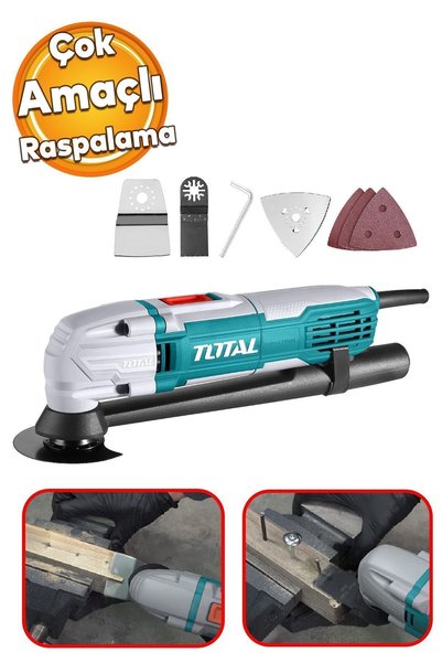 TOTAL Çok Amaçlı El Aleti Kablolu 220 V Paspaslama 300 W TS3006 Raspalama Testere Kazıyıcı - PH