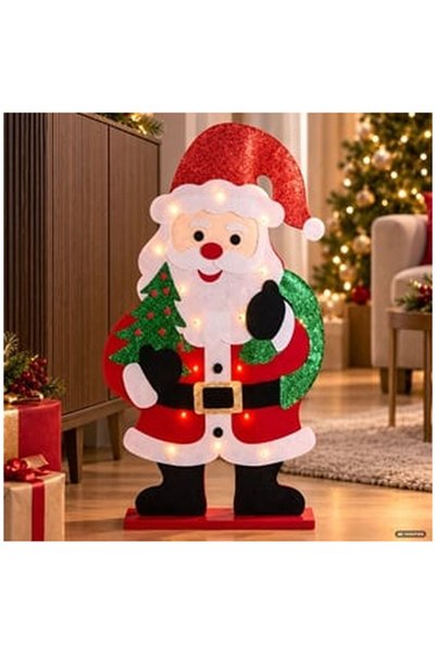 OEM ~FELT FIGURINE SANTA CLAUS 77CM
