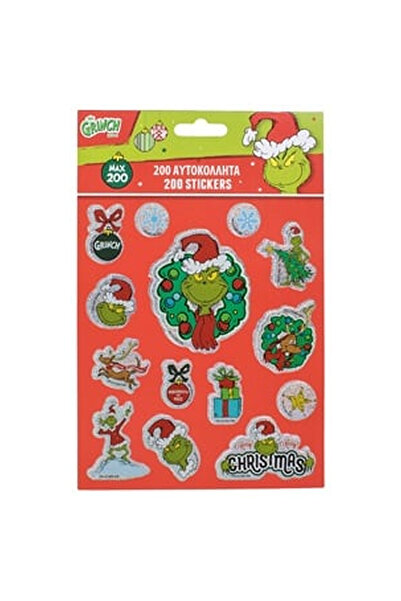 OEM Set of Christmas Decorative Stickers with Patterned 200pcs - 4 Sheets