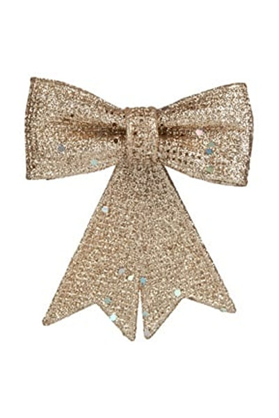 OEM Christmas Decorative Cover Beige Champagne Glitter 9cm