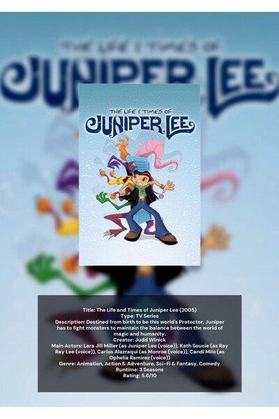 OEM Poster Infografic Viata si Vremurile lui Juniper Lee, Serial Animat, Cart...
