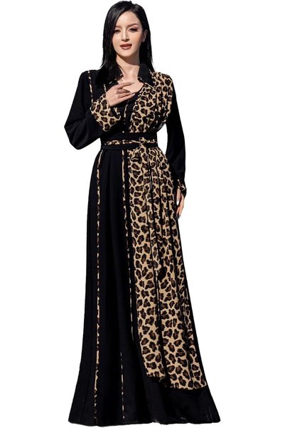 Generic Women’s Arabian Dress Maxi Long Sleeve Modest Muslim Gown Elegant Tra...