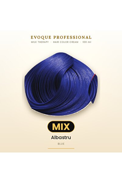 Evoque Professional Vopsea de păr permanentă Evoque Milk Therapy Mix Albastru...