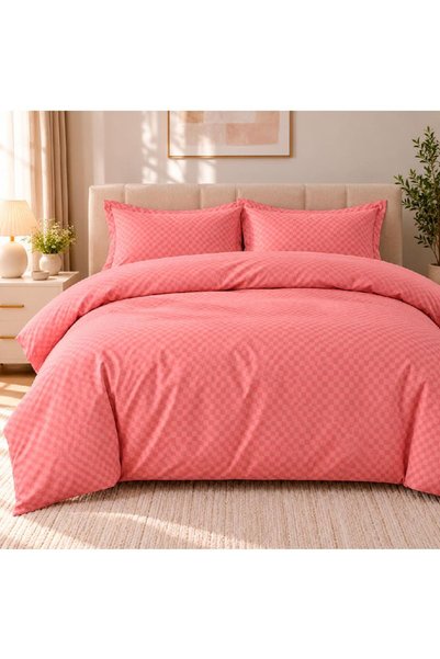 Warehouse Pink Bedding Set 4 Pieces – 40% Cotton and 60% Polyester