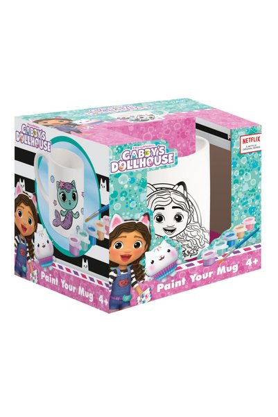 Gabby's Dollhouse Cats paintable porcelain mug 235 ml in Gift Box