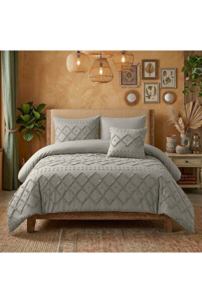 Terry Bohemian Comforter Set, High Quality Microfiber, 5 Pieces, Fits 120x200...