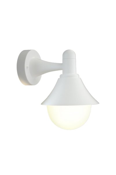 ItLighting Rabun Φωτιστικό Τοίχου Εξωτερικού Χώρου, Λευκό, E27, IP44, 24.5 x ...
