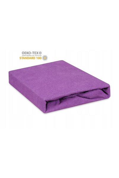 Matex Cearșaf de pat Frotte cu elastic 130/140x190/200 PREMIUM Mov