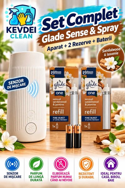 Glade Σετ Αυτόματου Αποσμητικού Χώρου Sense & Spray με Αισθητήρα Κίνησης, Συσ...