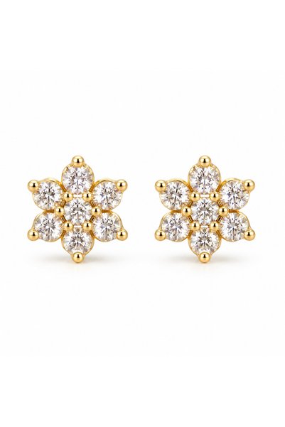 SAAF Jewelry Stella - cercei din oțel inoxidabil placați cu aur