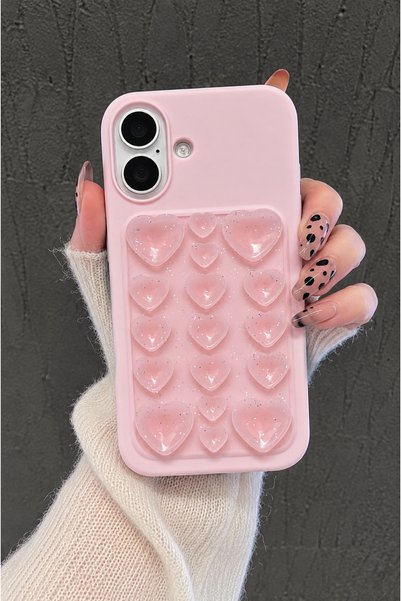 KVK PRİVACY iPhone 16 Uyumlu Premium Kendinden Vakumlu İçi Kadife 3D Simli Ka...