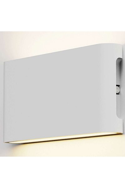 ItLighting Niskey Εξωτερική Απλίκα Τοίχου LED 14W CCT IP44 Λευκό, 17.5 x 9 εκ.