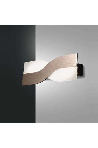 Fabas Luce Riace Φωτιστικό Τοίχου LED, Μπρονζέ, 30 εκ. (3425-21-179)