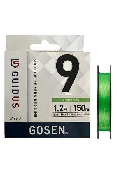 GOSEN Guidus X9 150mt 1.2PE Light Green 9 Kat Örgü İp Misina