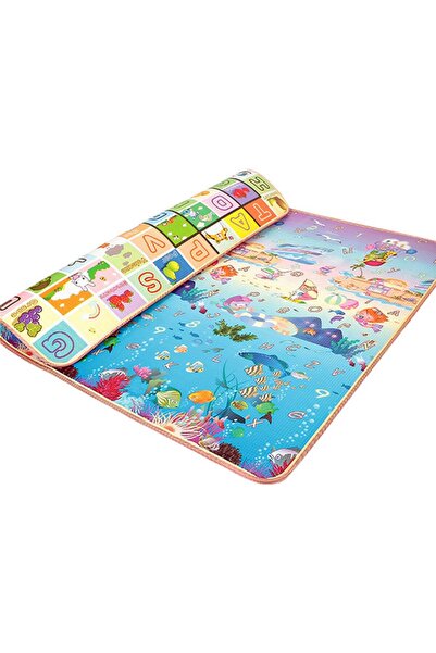 OEM Covor Termoizolant Ocean cu 2 Fete pentru Copii 180x200 cm