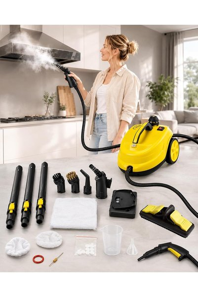 ALLESM 2000W High Pressure Steam Cleaner Machine, 5 Bar Steam Mop, 2L Steam C...