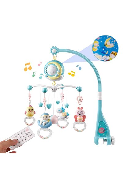 OEM Carusel Muzical cu Lumini si Rotire 360 grade pentru Bebelusi
