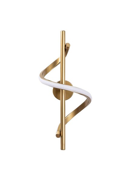 Opviq Likma Gold LED Φωτιστικό Τοίχου, 11W, 3000K, 16 x 25 x 41 εκ.