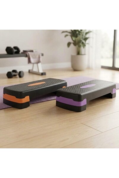 GENERAL Adjustable Aerobic Step Platform Non-Slip Fitness Stepper 2pcs