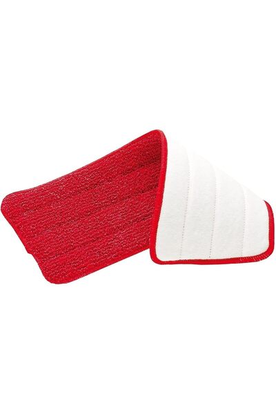 RUBBERMAID Reveal Spray Mop Replacement Head, Red, Reusable Wet Mop Microfibe...