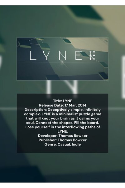OEM Αφίσα Ινφογραφικό Lyne, Μοντέρνος Μινιμαλιστικός Σχεδιασμός, Χαρτόνι 250γ...