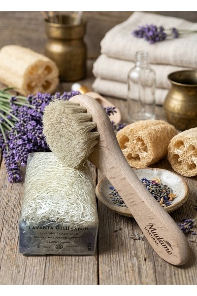 MADAMENATUREL At Kili Face Cleansing Brush and Beauty Soap with Lavender Extr...