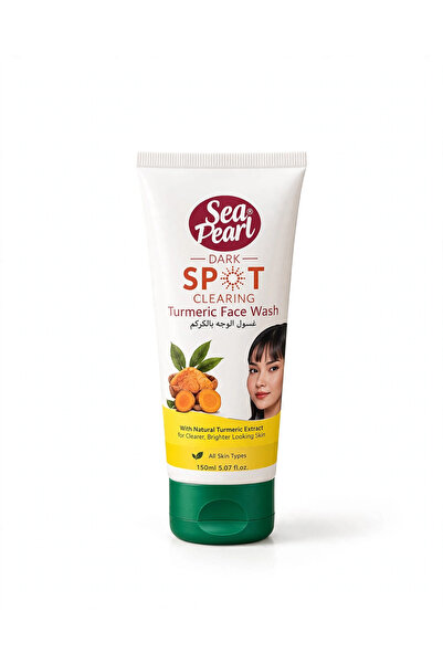 Sea Pearl Turmeric Dark Spot Clearing Face Wash 150ml – Turmeric Extract Facial Cleanser for Radiant-Looking Skin