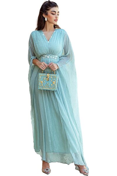 Generic Women's Kaftan – Elegant Modest Long Maxi, Lightweight, Comfortable f...