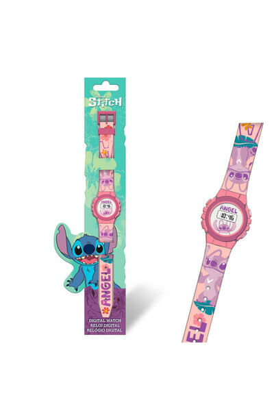 Javoli Disney Lilo și Stitch Pink Angel ceas digital