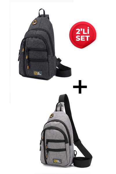 the loop design Unisex Çok Bölmeli Çapraz Ayarlanabilir Askılı Göğüs Omuz Çan...