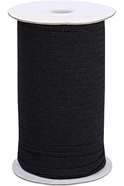 GENERAL High Elasticity Bands for Sewing (Black, 1/4in)