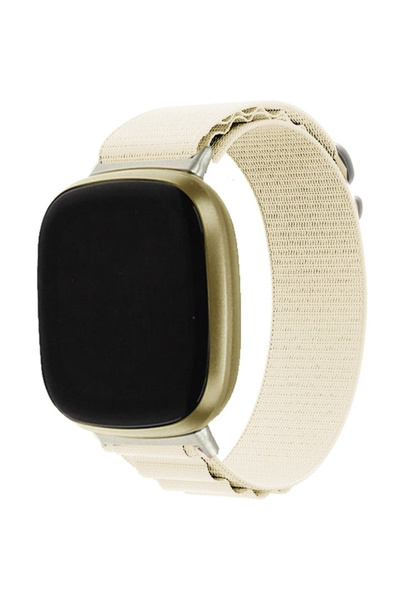 XGSM Curea din nailon pentru Fitbit Versa 4 / Sense 2, Albă