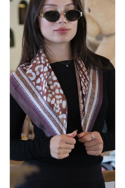 YENGEÇ Cotton Satin Scarf 70*70