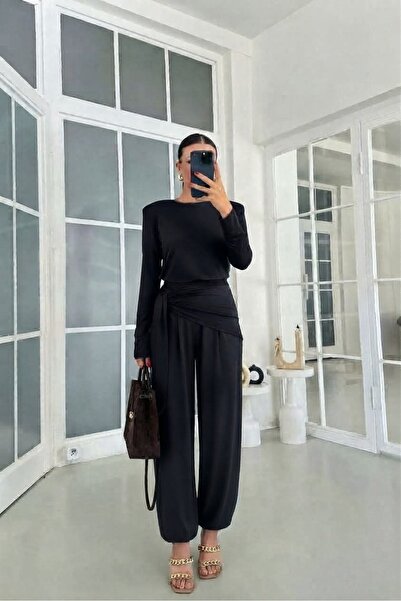 Lovely butik Set combinat din două piese cu mânecă lungă și decolteu rotund p...