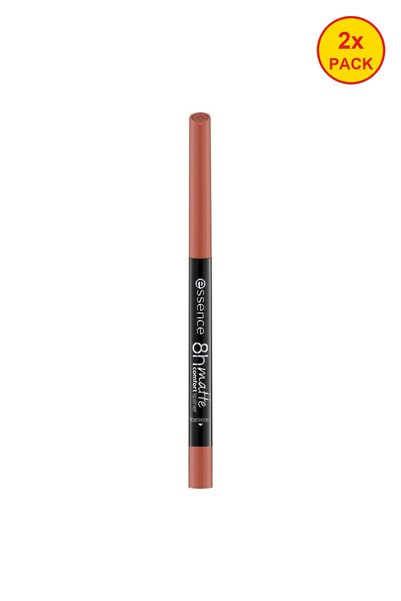 Essence 2x PACK Ματ μολύβι χειλιών 8ωρης διάρκειας και άνεσης 12, 0,3 γρ.