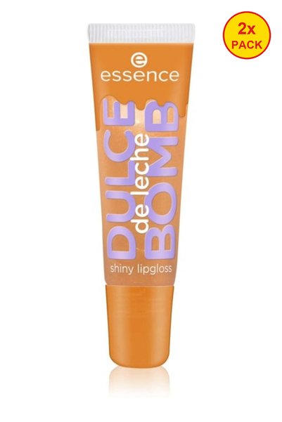 Essence Двойна опаковка блестящ гланц за устни, Dulce de Leche Bomb, Есенция,...