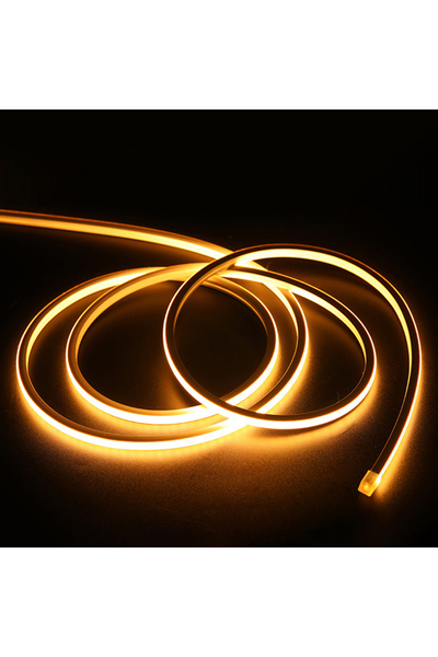 RMSGRUP Amber 220 Volt Neon Led Tak Çalıştır Esnek Şerit Neon Led Aydınlatma ...