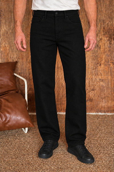 ElitWear Erkek Regular Kalıp Boru Paça Likralı Kot Pantolon