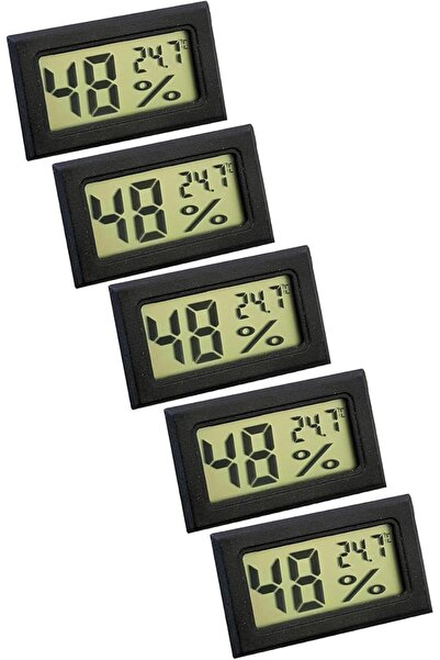 TAKYAKIŞTIR 5 Adet Hygrometer Dijital Sıcaklık ve Nem ölçer thr142-5