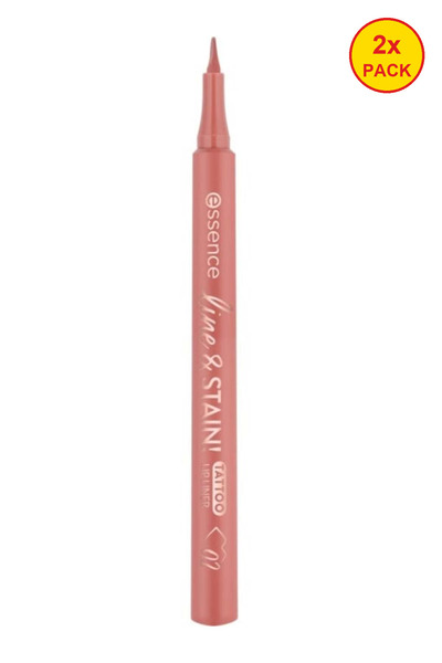 Essence 2x PACK Long-lasting Lip Pencil Line & STAIN! TATTOO Lip Liner, Must ...