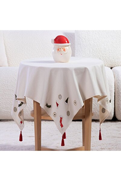 Nef Nef Homeware Nef-Nef Homeware Χριστουγεννιάτικο Τραπεζομάντιλο, Εκρού Βαμ...