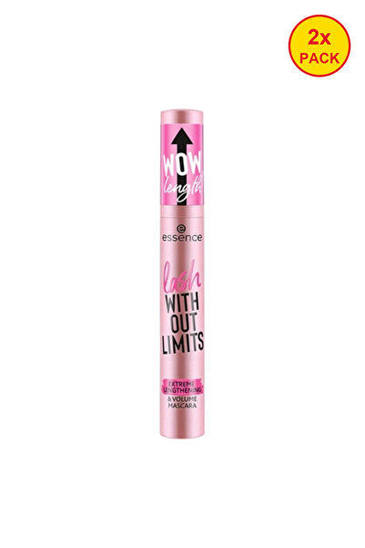 Essence 2x PACK lash WITHOUT LIMITS EXTREME LENGTHENING &amp; VOLUME MASCARA ...