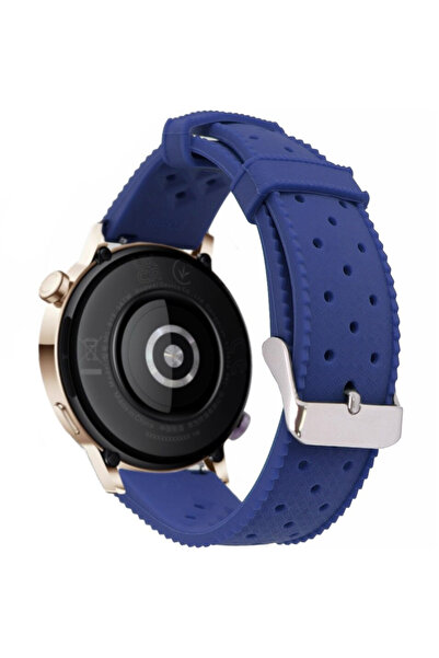 ERBORD Curea universală din silicon 22mm, Tropic, Albastru / Cataramă argintie