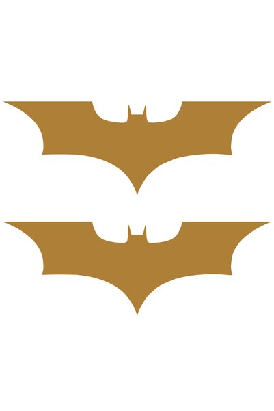 Oracal Set de 2 autocolante cu simbolul lilieciului Batman, 17cm - Cupru
