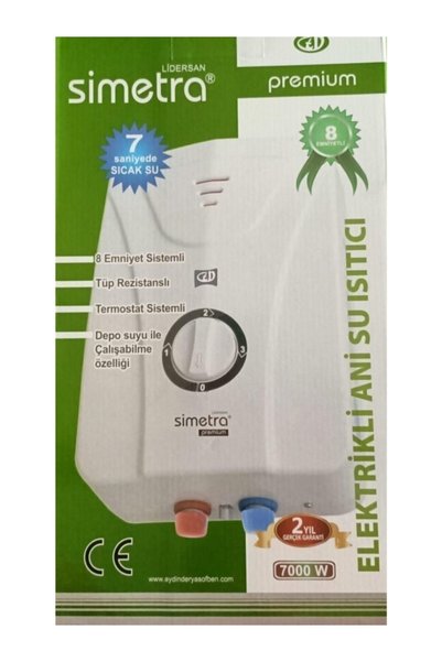 Simetra Premium Elektrikli Sofben Ani Su Isitici 8 Emniyetli