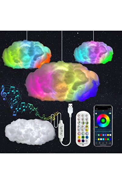emc onshop Lampă LED Ambientală Inteligentă Cloud EMC ONSHOP ® RGB, Sincroniz...