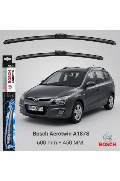 Bosch Wiper Blades Hyundai i30 CW Estate FD 02.2008–03.2010 | 3 397 007 187 –