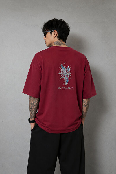 PUSULAM COLLECTİON Oversize Men's T-Shirt