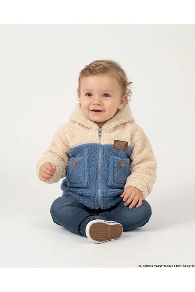 Egelite Baby Boy 9-12-18 Months Winter Welsoft Hooded Lamb Cardigan, Fleece J...